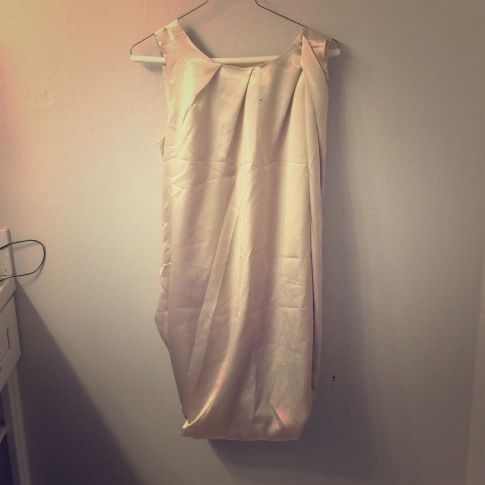 Axara silk toga style dress